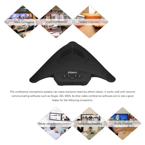 Aibecy MST-X1S USB Video Conference Microphone Speakerphone 6m 360