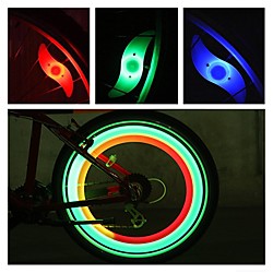 LED Bike Light Safety Light Wheel Lights Bike Spoke Lights Mountain Bike MTB Bicycle Cycling Waterproof Multiple Modes Alarm Backlight CR2032 Battery Cycling / Bike Motocycle / IPX-4 Lightinthebox