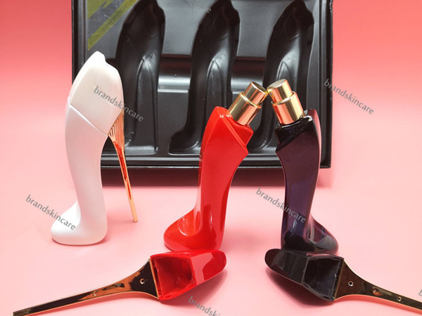 luxury creative girl high heels eau de parfum women perfume 3pcs long lasting fragrance deodorant natural spray toilette 25ml*3 set dhl.