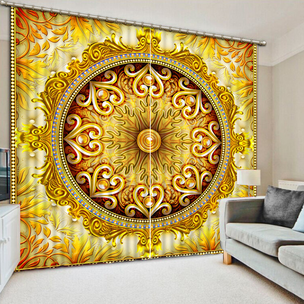 animal luxury europe decoration printing for room living room 3d curtain