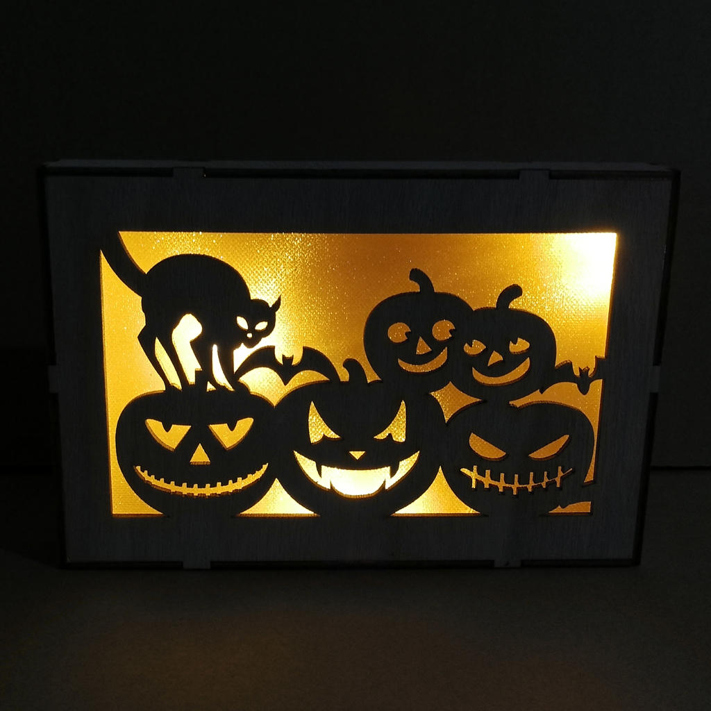 Loskii JM01499 Creative Cartoon LED Light Halloween Decoration Wall Lamp For Festive Party