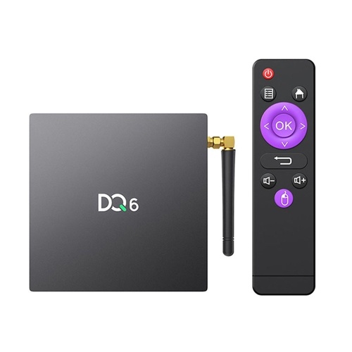 DQ6 Android 10.0 Smart TV Box RK3318 Quad Core 64 bits UHD 4K Media Player