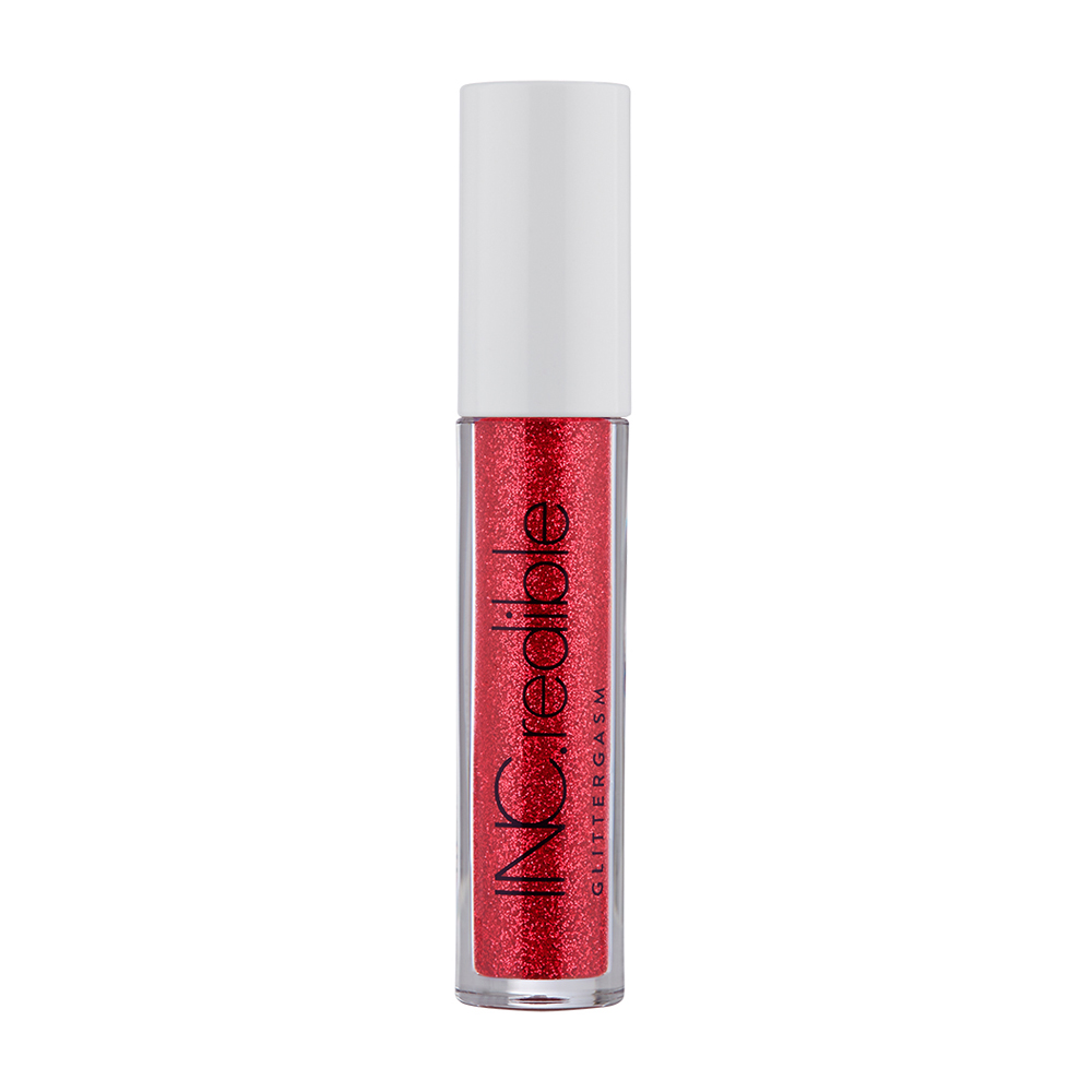 INC.redible Glittergasm Glitter Lip Topper Red Hot Ready 3ml