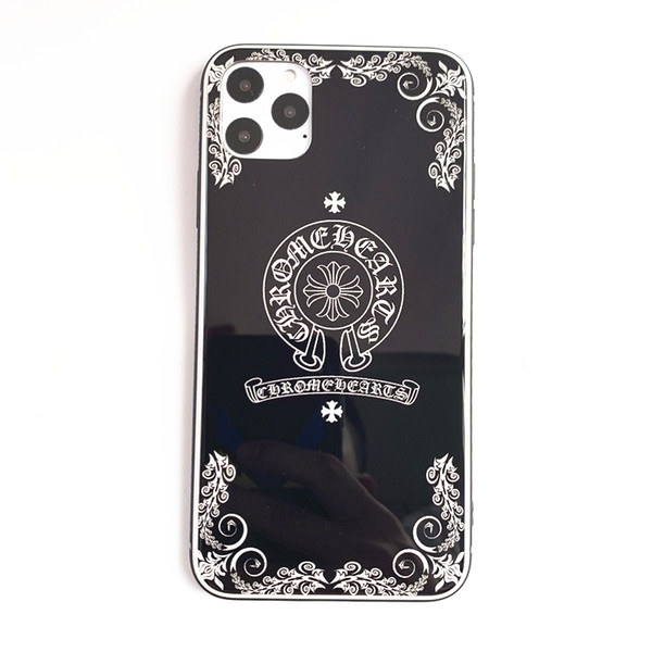 luxury phone case for iphone 11/11pro/11pro max designer fashion black back cover with brand letters wholesale