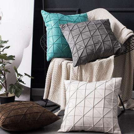 2019 nordic style cushion in pure color living room lightweight pillowcase without core 45x45 in a choice of color pillow case