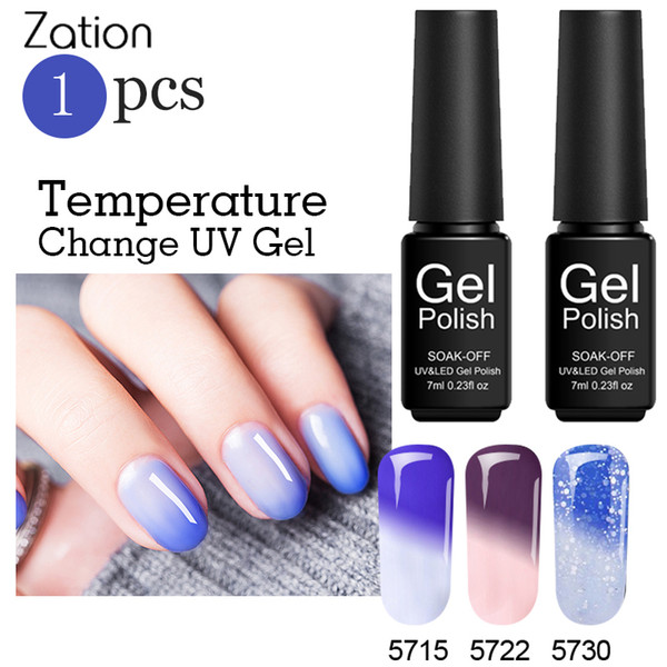zation uv gel polish nail art design nail gel permanente polish temperature changing colors salon art lacquer primer