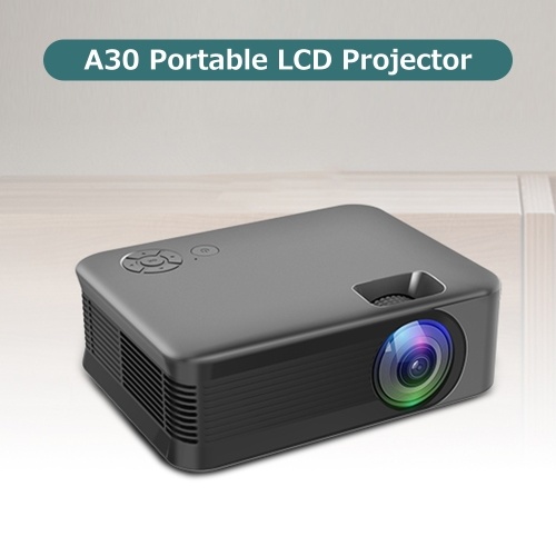 A30 projecteur LCD Portable Max Support 1080P résolution taille compacte pour Home Office Home cinéma prise ue (même Version d'écran)