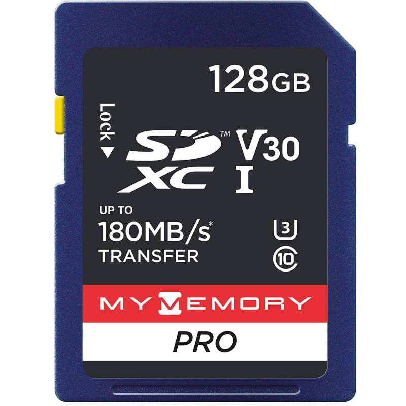 MyMemory 128GB V30 PRO SD Card (SDXC) UHS-I U3 - 180MB/s