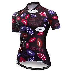 21Grams Women's Short Sleeve Cycling Jersey Summer Spandex Black Bike Top Mountain Bike MTB Road Bike Cycling Sports Clothing Apparel / Stretchy / Athleisure Lightinthebox