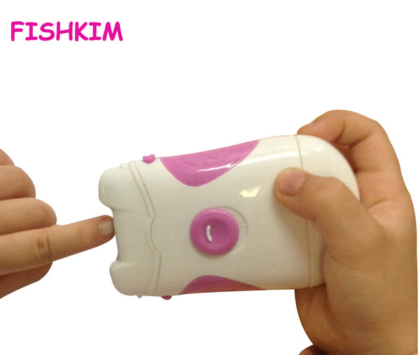 electric children safety nail clipper trimmer cutter manicure pedicure set nail tools children gifts for kids fishkim