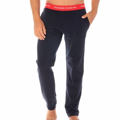 Garçon Français Loungewear Pants - Navy - Red S