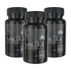 Viaman Volume - 180 Capsules - Sperm Volume Male Enhancement - Safe & Natural - Award Winning Brand - With Selenium & Maca - Discreet - 3 Pack