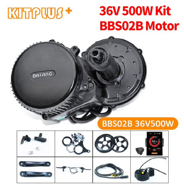 Bafang BBS02 500W 36V Central Motor Electric Bike Conversion Kit Mid Drive for Bicycle Motorized DIY
