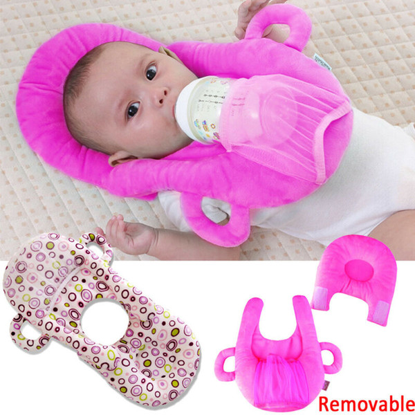 2019 baby portable detachable feeding pillows self-feeding support baby prevent flat head pillow