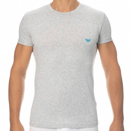Emporio Armani Thin Eagle Cotton T-Shirt - Heather Grey S