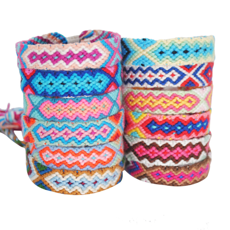 Bohemian Colorful Bracelet Women Adjustable Handmade Bracelet Friendship Gift