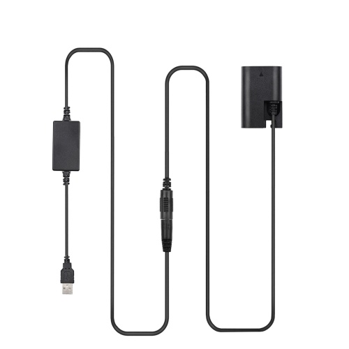 Andoer DR-E6 Kit d'alimentation USB Adaptateur secteur de remplacement Coupleur CC Batterie factice Entrée USB unique