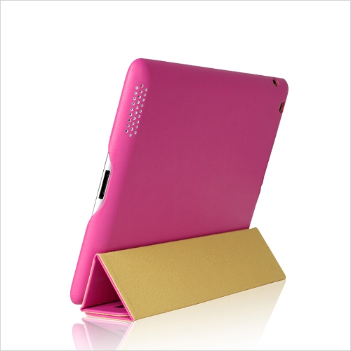 Smart Cover protection magnétique affaire Stand pour iPad nouvelle Rose de Wake-up/sommeil de 4/3/2