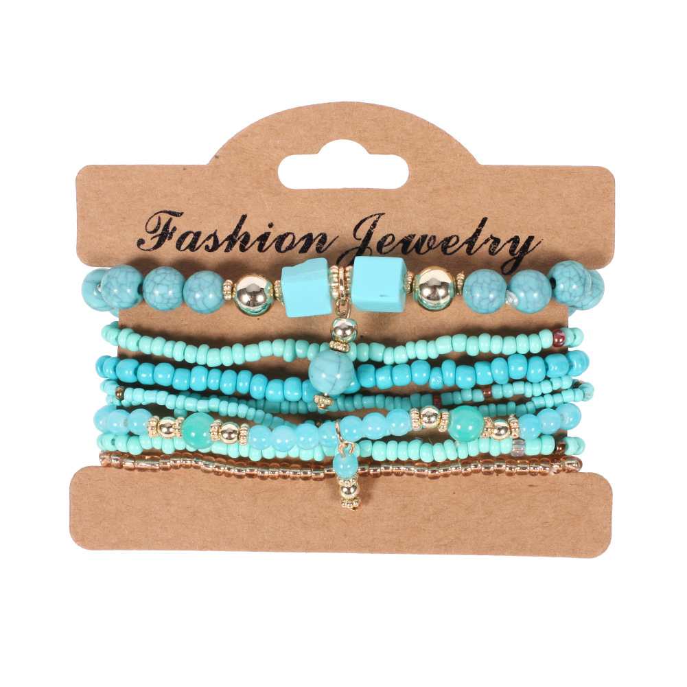 Bohemian Stackable Beads Bracelets for Women Girls