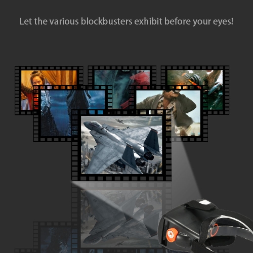 Head-Mounted Google Cardboard Version 3D VR Glasses Virtual Reality DIY 3D VR Video Movie Game   Glasses  for  4.5 - 5.7