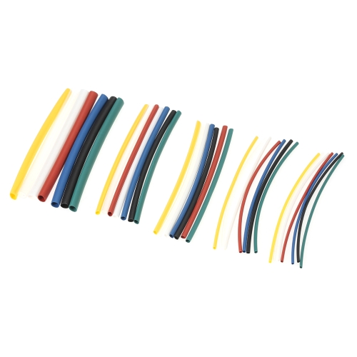 140PCS 7 Color Polyolefin Halogen-Free 2:1 Heat Shrink Tubing Shrinkable Tube Sleeving Wrap Wire Cable Kit f1.0-f5.0mm