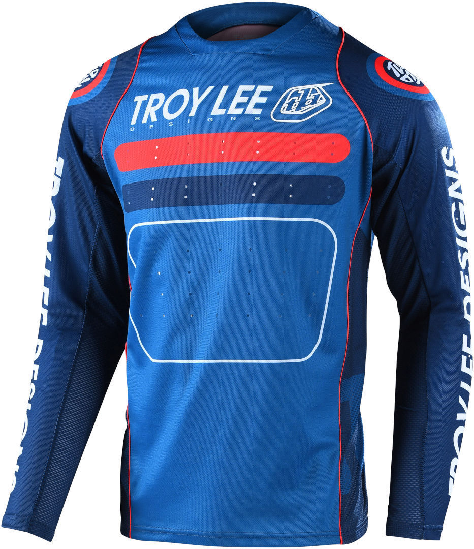 Troy Lee Designs Sprint Drop In Bicycle Jersey, red-blue, Size M, red-blue, Size M