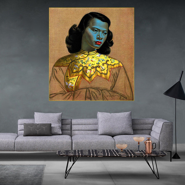 portrait painting tretchikoff south africa art painting wall decoration posters for living romm custom