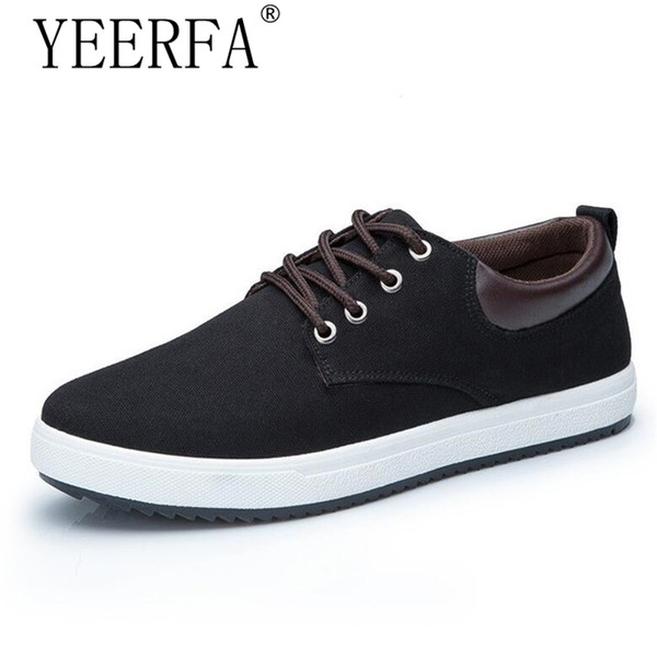 men shoes new 2018 spring canvas men casual shoes breathable round lace-up flats british style mens 39-45 eur