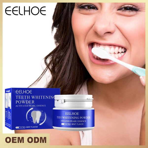 Free freight EELHOE OEM ODM Active tooth powder oral cleaning fresh breath to remove yellow tooth stains sensitive enamel