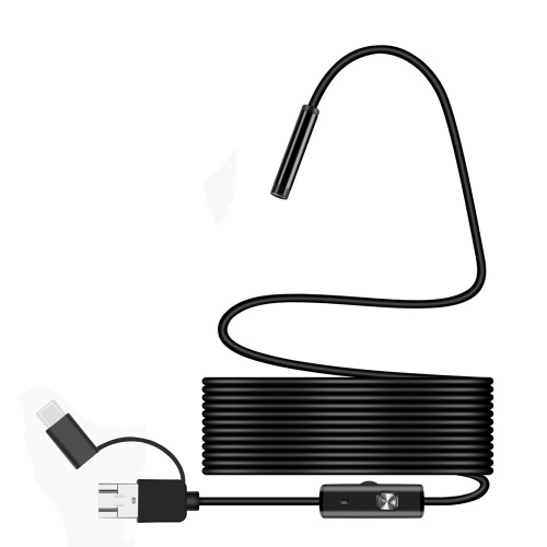 3 in 1 Waterproof USB Port Ear and Nose Endoscope 5.5mm Visual Lens Mini Camera Earpick Otoscope Endoscope Borescope