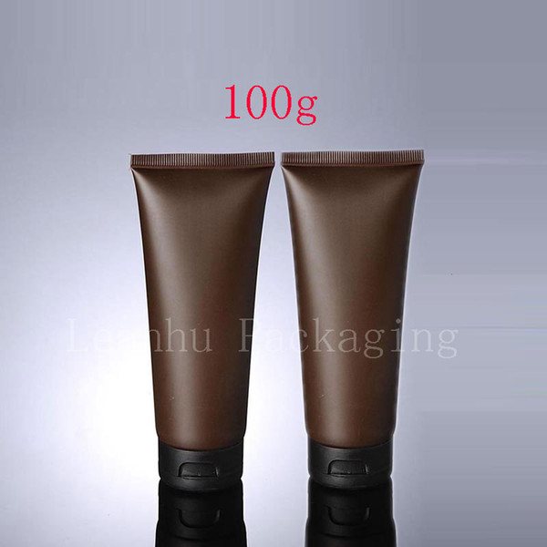 100g x 50 empty brown soft tube for cosmetic packaging 100ml lotion cream plastic bottle skin care cream squeeze containers tube