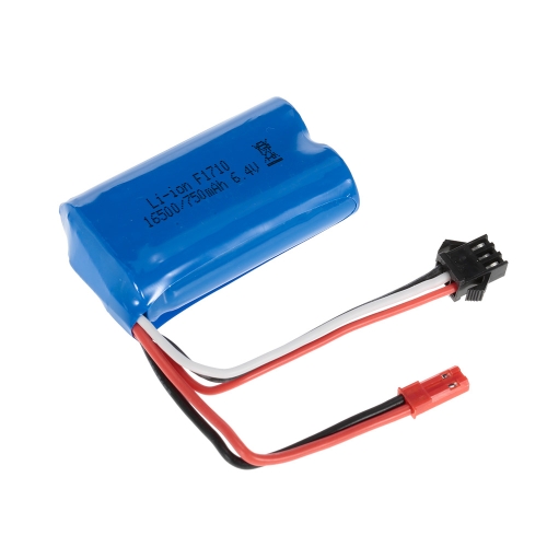 6.4V 750mAh Li-ion Rechargeable Battery for WLtoys A959-A A979-A RC Buggy Car
