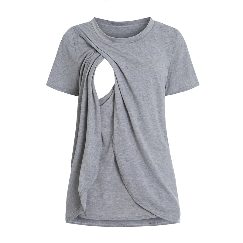 Simple Solid Maternity Nursing Top