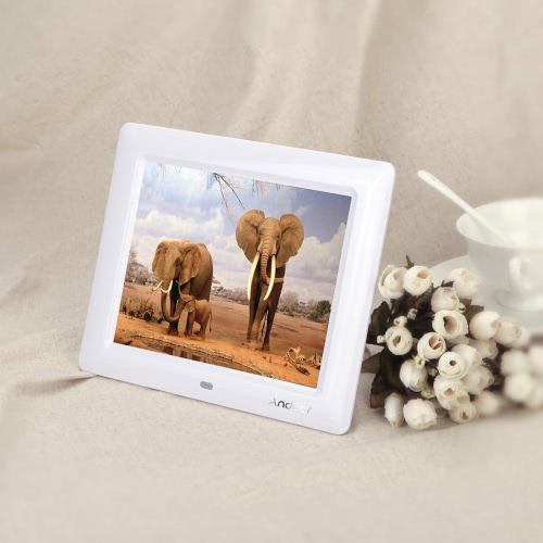 8''  HD TFT-LCD Digital Photo Frame Clock MP3 MP4 Movie Player with Remote Desktop