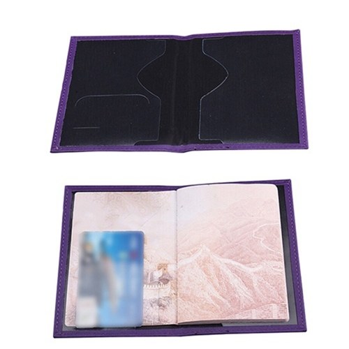 Étui en cuir pour passeport de voyage