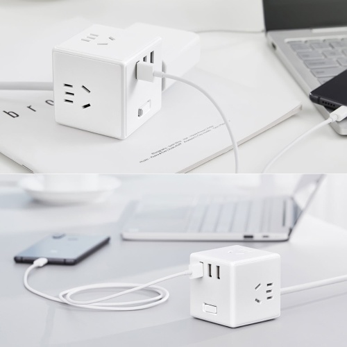 Xiaomi Mijia Magic Cube Socket Plug avec indicateur 1.5M câble