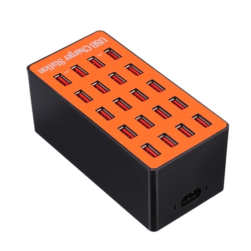 100W 20-Port USB Wall Charger Adapter Smart Charging Station