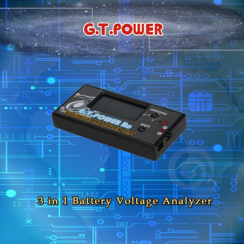 G.T.POWER 3 in 1 Battery Voltage Analyzer for RC Aircraft Helicopter Car