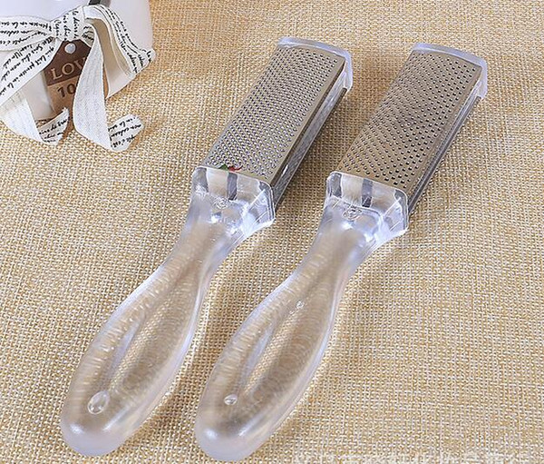 metal clear double side foot rasp file callus remover dead skin remover pedicure foot care tool