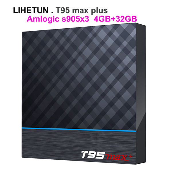 T95 MAX PLUS Android 9.0 TV BOX Amlogic S90X3 4GB 32GB Dual Wifi BT4 8K Stream media