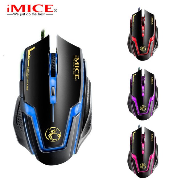 Mices Mouse Imice Direct A9 Wired Game Macro Definition 6-button Four-color Controllable Breathing Lamp Electronic Competition Aggravation