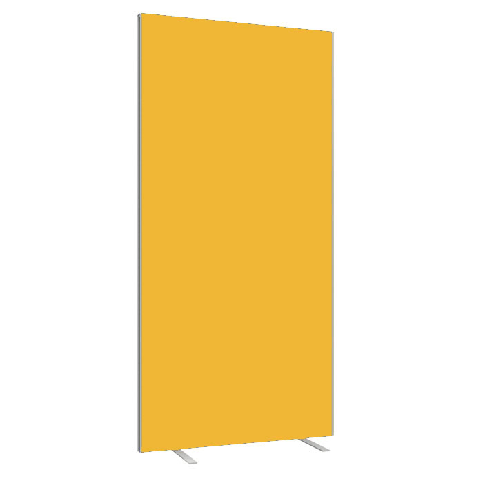 Yellow Floor Standing Office Screen 1200mm Wide- Height 1600mm