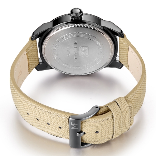 MINI FOCUS Fashion Nylon Men Watches Quartz 3ATM Water-resistant Luminous Casual Man Wristwatch Calendar Week