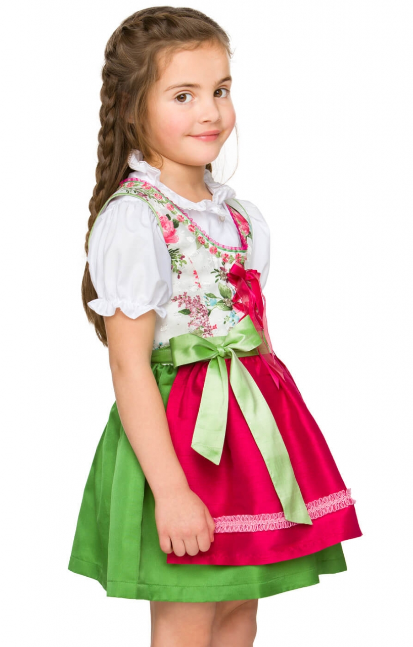 Traditional Children dirndl Eleni pink