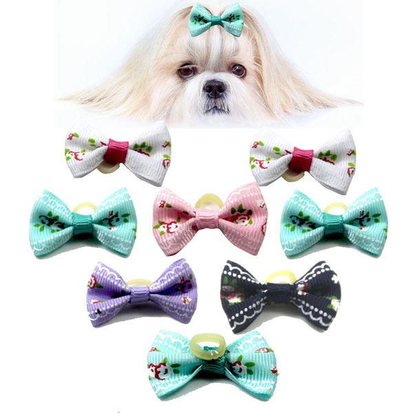 Small Dogs Accessories Bows Hair Yorkshire Terrier Grooming for Pets Supplies Grooming Hair Clips Table Bows Cats Accessoires