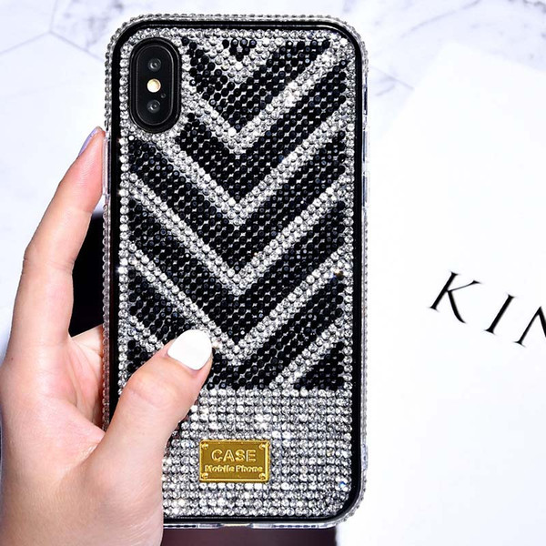Luxury Phone Case for Iphone 11/11pro/11 Pro Max XR X/XS XSMAX 7P/8P 7/8 6P/6SP 6/6S Fashion TPU rear Cover with Rhinestone Wholesale
