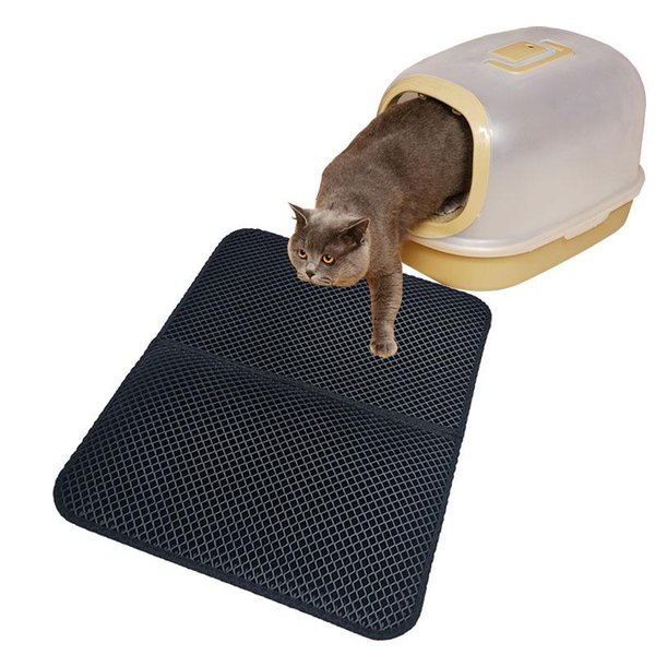 Cat Beds & Furniture Waterproof Pet Litter Mat EVA Double-Layer Trapper Mats Bottom Non-slip Trapping Pets