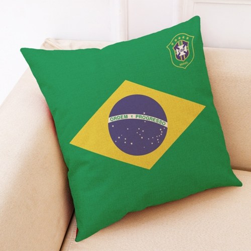 The 2018 World Soccer Cup Home Decor Cushion Cover Linen Sofa Design Throw Pillow Case Gift Style 1